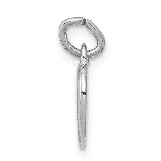 Sterling Silver Platinum-plated & Vermeil Cross in Heart Charm