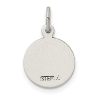Sterling Silver Antiqued Baptism Medal view 3