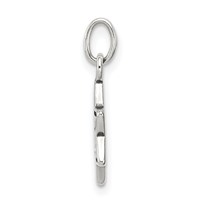 Sterling Silver Antiqued Star of David Charm view 2