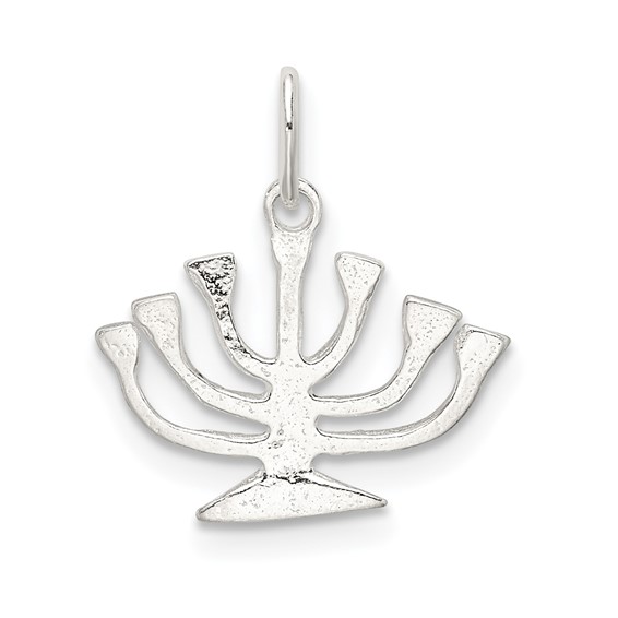 Sterling Silver Menorah Charm