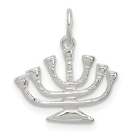 Sterling Silver Menorah Charm view 1