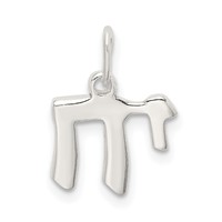 Sterling Silver Chai Life Charm view 4