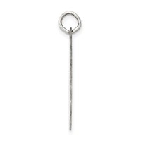 Sterling Silver Rhodium-plated Confirmation Disc Charm view 2
