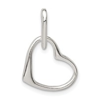 Sterling Silver Double Heart Pendant view 2