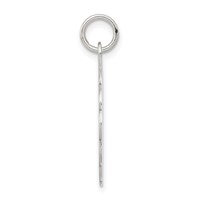 Sterling Silver Rhodium-plated First Holy Communion Disc Charm view 2