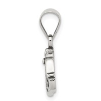 Sterling Silver Antiqued Mom Charm view 2