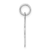 Sterling Silver Rhodium-plated Polished # 1 Mom Charm view 2