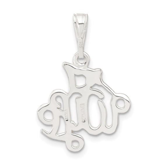 Sterling Silver #1 Wife Pendant