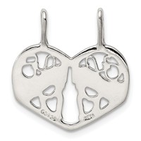 Sterling Silver Polished Mother Daughter 2-Piece Break-Apart Charm view 4