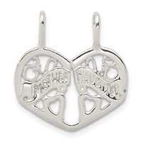 Sterling Silver Polished Mother Daughter 2-Piece Break-Apart Charm view 1