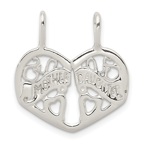 Sterling Silver Polished Mother Daughter 2-Piece Break-Apart Charm