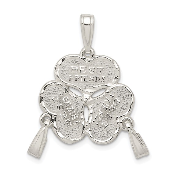 Sterling Silver 3-Piece Break apart Best Friends Charm