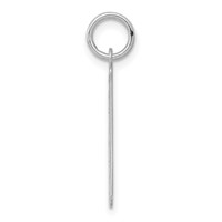 Sterling Silver Rhodium-plated Razor Blade Polished Charm view 2