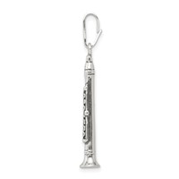Sterling Silver Antiqued Clarinet Charm view 2