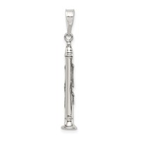 Sterling Silver Antiqued Clarinet Charm view 4
