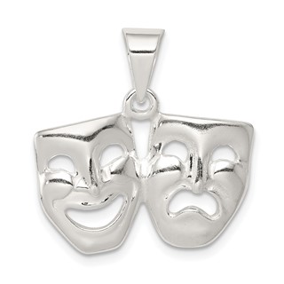 Sterling Silver Comedy/Tragedy Charm