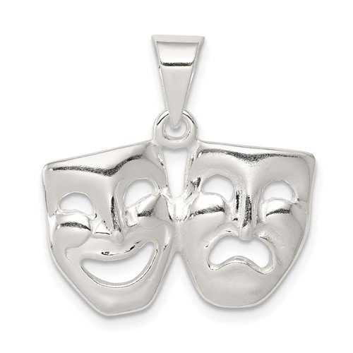 Sterling Silver Comedy Tragedy Charm