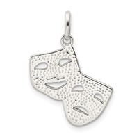 Sterling Silver Comedy Tragedy Charm view 4