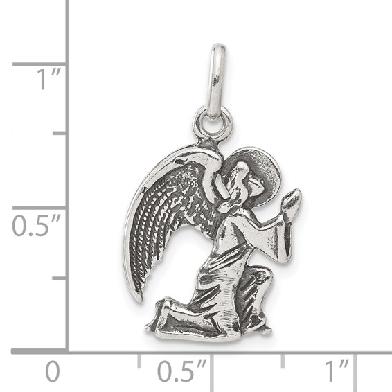 Sterling Silver Antiqued Angel Charm