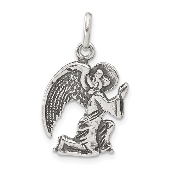 Sterling Silver Antiqued Angel Charm
