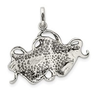 Sterling Silver Antiqued Comedy Tragedy Charm view 4