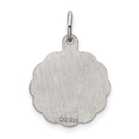 Sterling Silver Rhodium-plated St. Christopher Medal Charm view 4