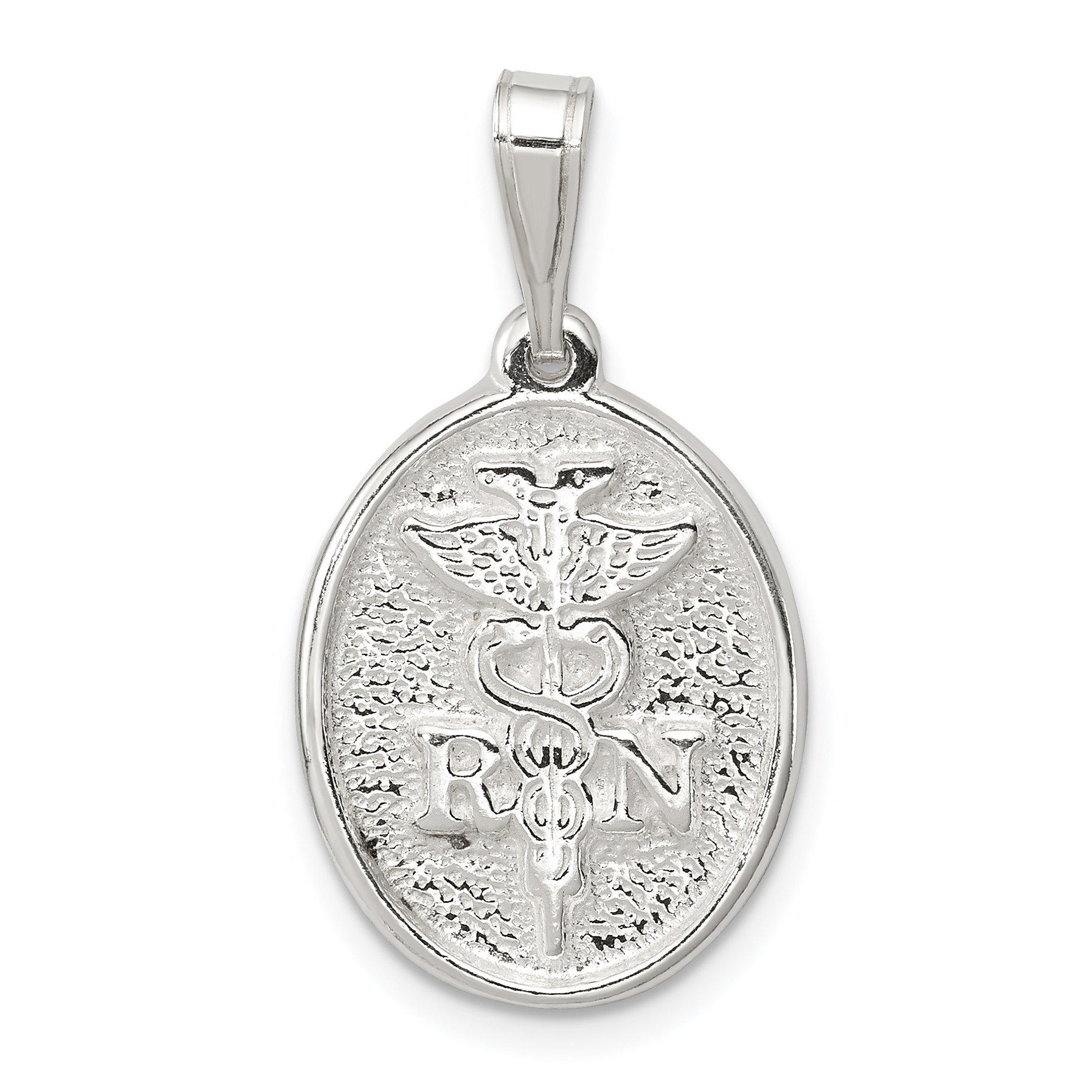 Sterling Silver RN Charm (QC3825)