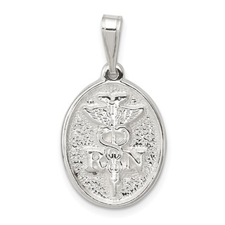 Sterling Silver RN Charm