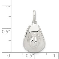 Sterling Silver Cowboy Hat Charm view 3