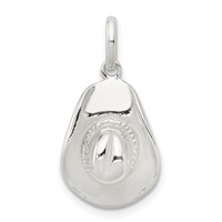 Sterling Silver Cowboy Hat Charm view 1