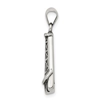 Sterling Silver Antiqued Oil Derrick Pendant view 2