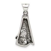 Sterling Silver Antiqued Oil Derrick Pendant view 4