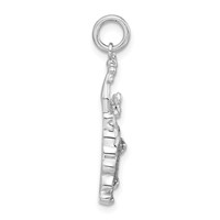 Sterling Silver Glitter Enameled Statue of Liberty Charm view 2