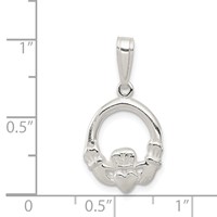 Sterling Silver Claddagh Charm view 3
