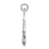 Sterling Silver Antiqued Claddagh Pendant view 2