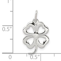 Sterling Silver 4-leaf Clover Charm view 4