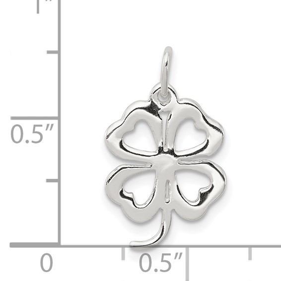 Sterling Silver 4-leaf Clover Charm