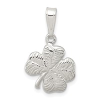 Sterling Silver 4-leaf Clover Charm view 1