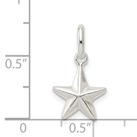 Sterling Silver Star Charm view 3