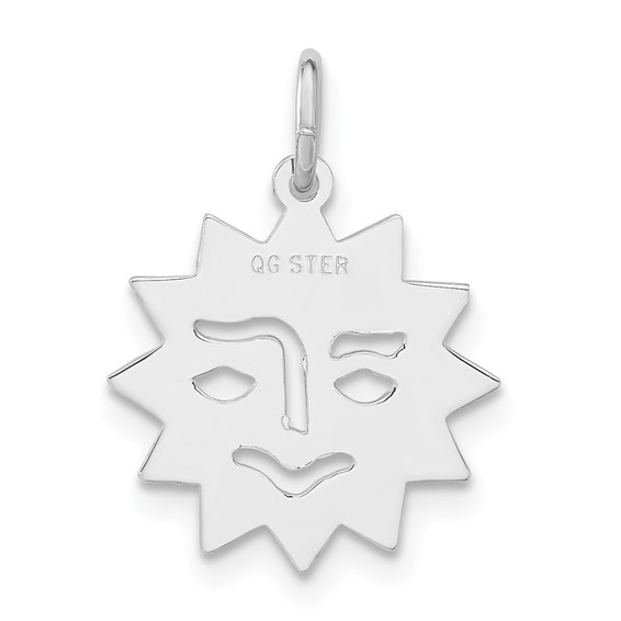 Sterling Silver Sun Charm