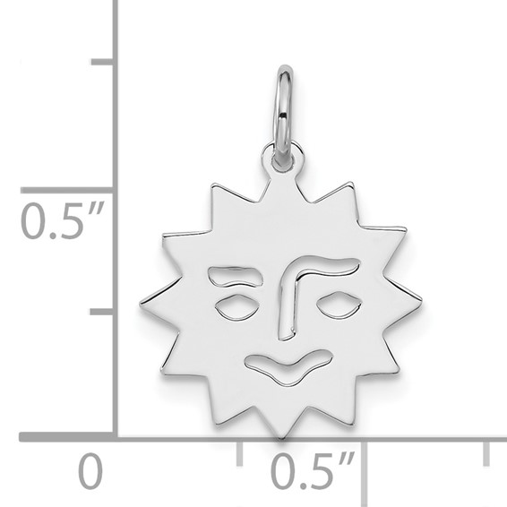 Sterling Silver Sun Charm