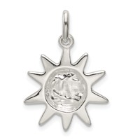 Sterling Silver Sun Charm view 4