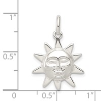 Sterling Silver Sun Charm view 3