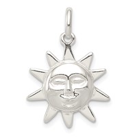Sterling Silver Sun Charm view 1