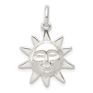 Sterling Silver Sun Charm