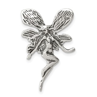 Sterling Silver Antiqued Fairy Chain Slide