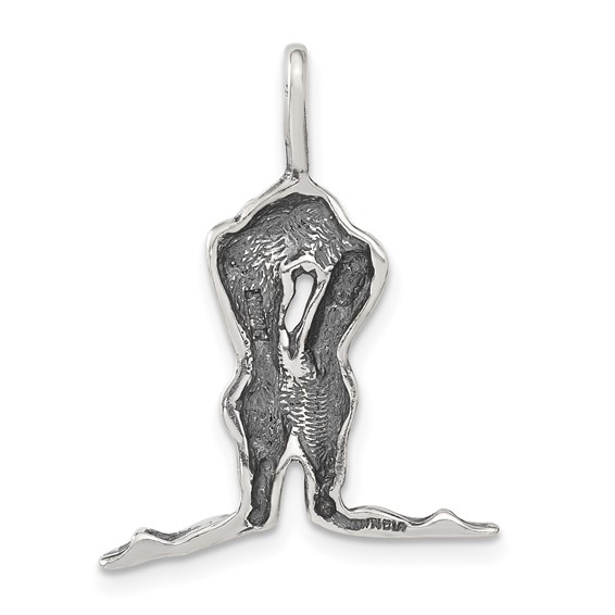 Sterling Silver Antiqued Man & Woman Charm