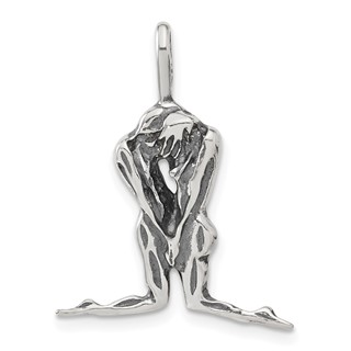 Sterling Silver Antiqued Man & Woman Charm