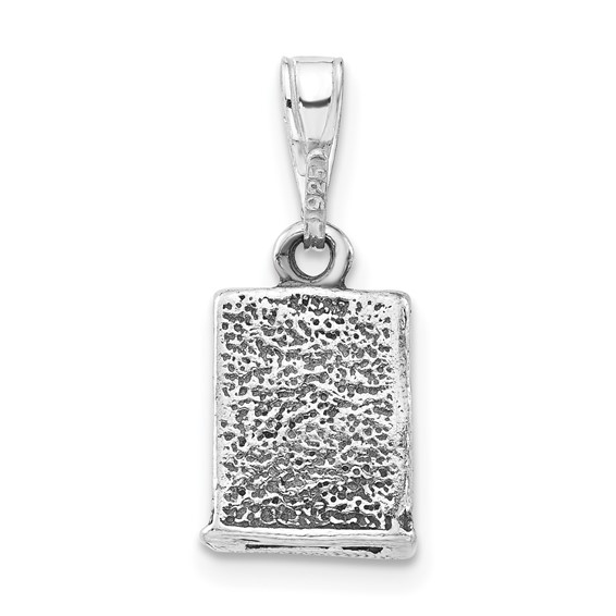 Sterling Silver 3-D Polished & Antiqued Cash Register Charm