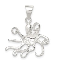 Sterling Silver Octopus Charm view 4
